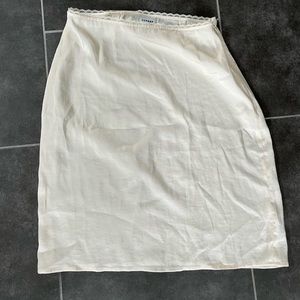 silk slip skirt